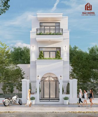 Mẫu thiết kế nhà phố đẹp phong cách tân cổ điển – sang trọng và tinh tế.webp