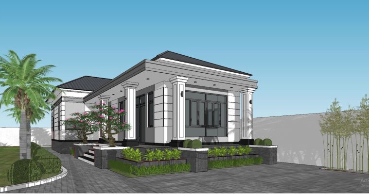 Bản vẽ thiết kế nhà cấp 4 phong cách hiện đại mới nhất tại tỉnh Gia Lai ( Bình Định cũ).webp