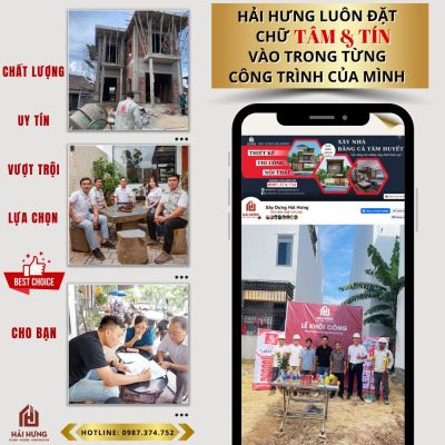 Hải Hưng – địa chỉ thiết kế nhà đẹp 2 tầng Quy Nhơn uy tín hàng đầu