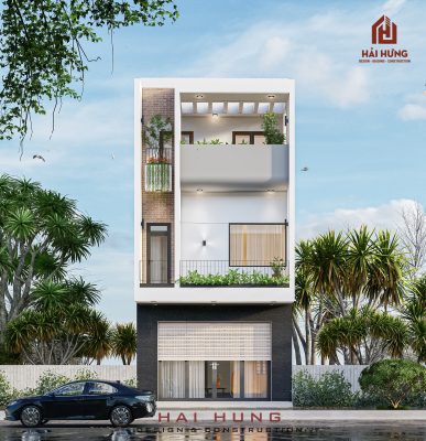 Mẫu nhà phố trong bộ sưu tập thiết kế nhà đẹp Quy Nhơn chuẩn hiện đại phù hợp khí hậu tỉnh Gia Lai (Bình Định cũ)