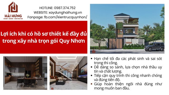 Lợi ích khi có hồ sơ thiết kế đầy đủ trong xây nhà trọn gói Quy Nhơn.webp