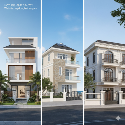 Vì sao thiết kế nhà đẹp 2 tầng Quy Nhơn mái bằng giải pháp nhà phố sang trọng 2025 được ưa chuộng?