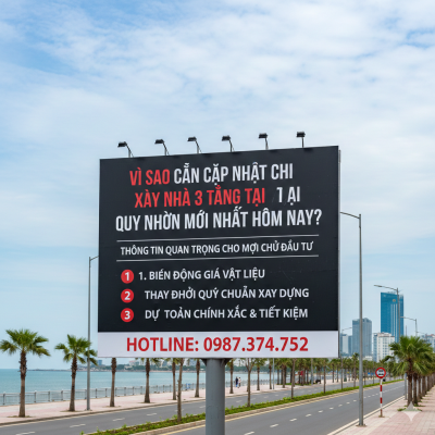 Vì sao cần cập nhật chi phí xây nhà 3 tầng tại Quy Nhơn mới nhất hôm nay?