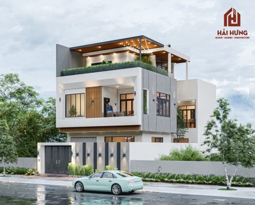 Thiết kế nhà đẹp 2 tầng tối ưu diện tích sử dụng