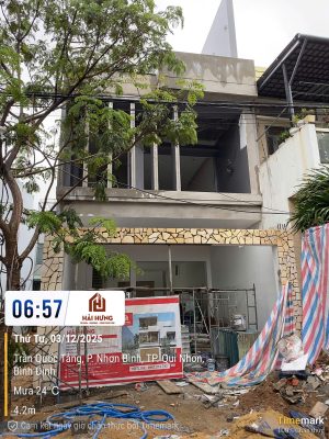 Đơn giá xây nhà 3 tầng phần thô Quy Nhơn