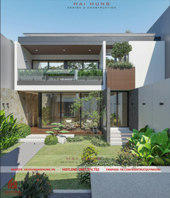 Thiết kế nhà kết hợp không gian xanh