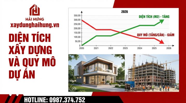 Diện tích xây dựng và quy mô công trình