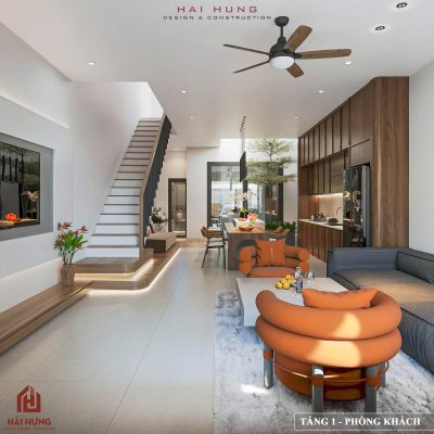 Bố trí công năng khoa học của thiết kế nhà đẹp Quy Nhơn