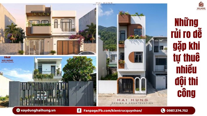 Những rủi ro dễ gặp khi tự thuê nhiều đội thi công