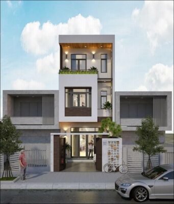 Nhà phố 3 tầng hiện đại