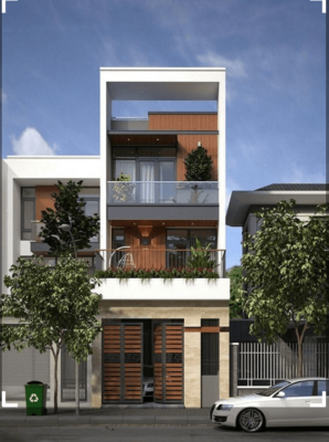thiet ke nha pho 5x20 hien dai