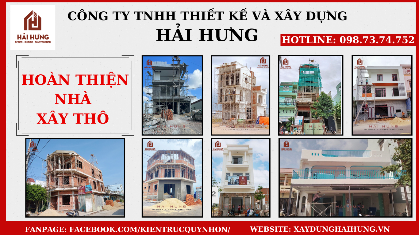 Hoàn thiện nhà xây thô mới nhất tại Hải Hưng