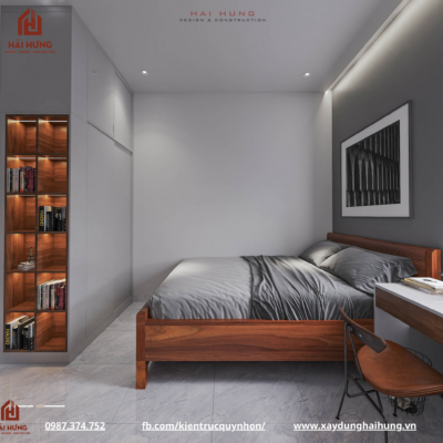 Thiết kế phòng bếp nhà vườn mái Nhật trọn gói tại TX. An Nhơn - Bình Định