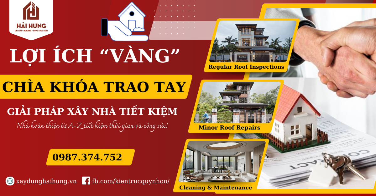 Xây nhà 0% căng thẳng với lợi ích “VÀNG” của dịch vụ chìa khóa trao tay