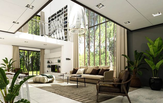 Thiết kế Màu sắc và ánh sáng nội thất biệt thự 3 tầng
