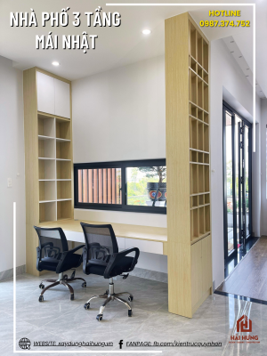 Phòng thờ và phòng đọc sách của ngôi nhà