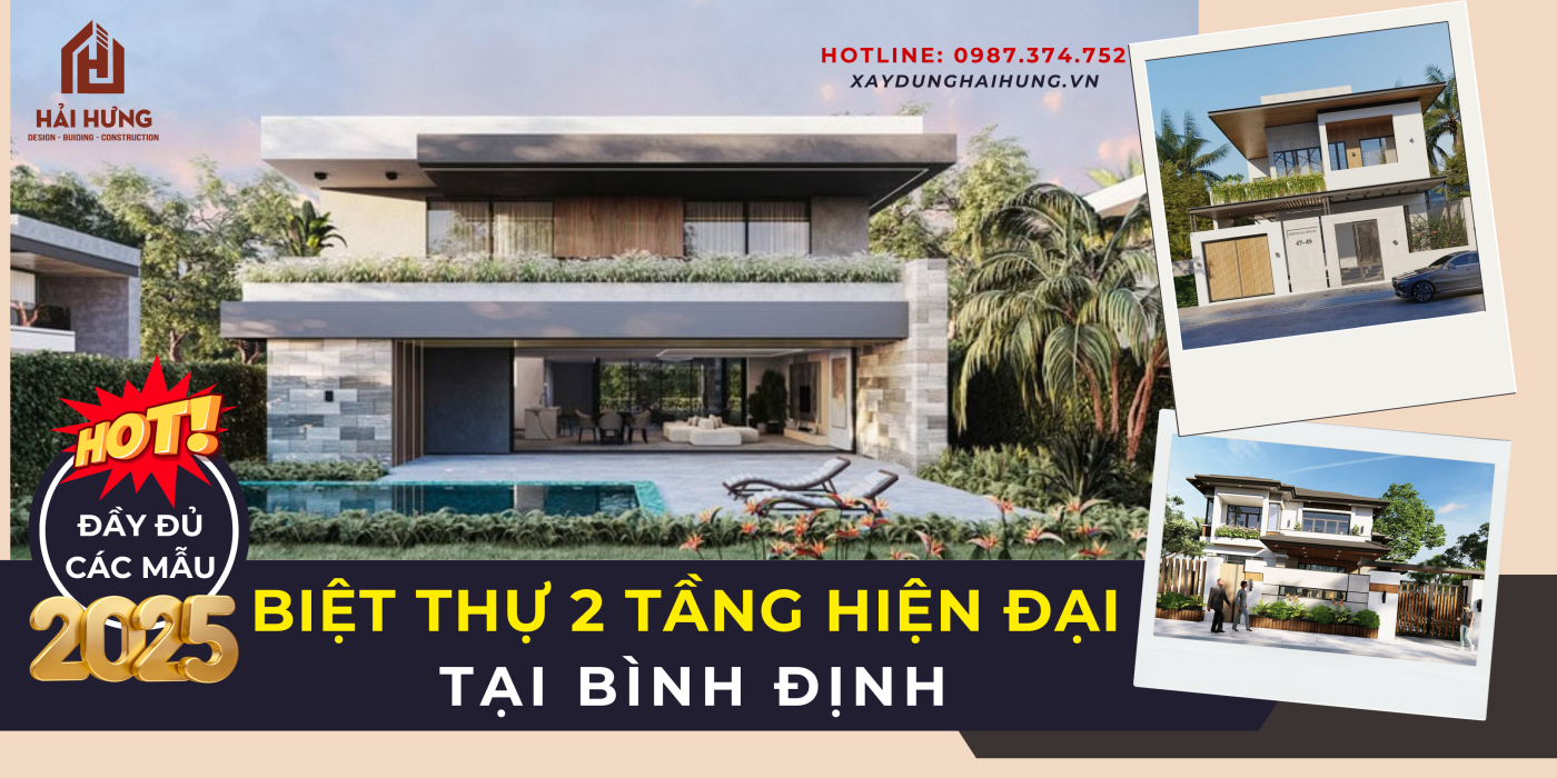 Biệt thự 2 tầng hiện đại tại Bình Định 99% khách hàng lựa chọn nhiều trong năm nay