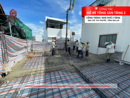 Đổ bê tông liên tục và kiểm soát chất lượng bê tông