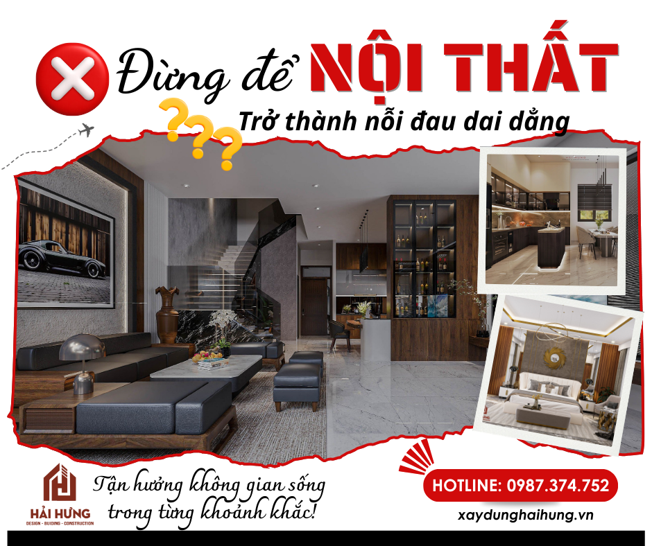 Thiết kế nội thất nhà phố đừng để nội thất trở thành nỗi đau dai dẳng khiến bạn phải khó chịu về thời gian về sau