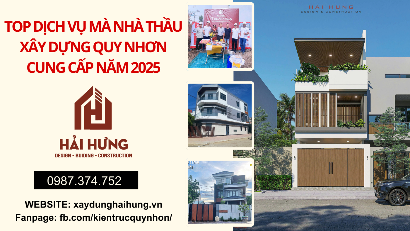 TOP dịch vụ mà nhà thầu xây dựng Quy Nhơn cung cấp năm 2025.webp
