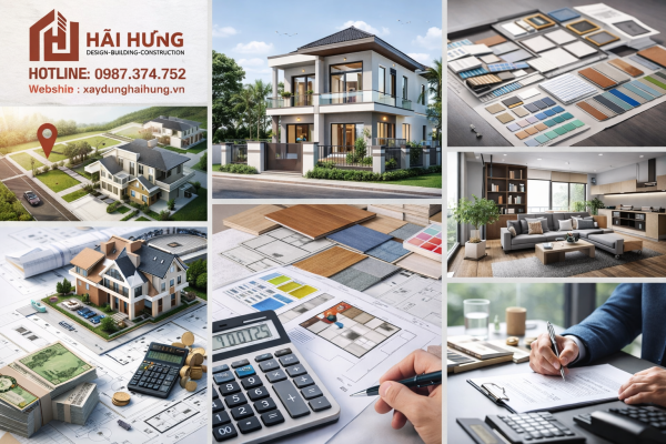 Những yếu tố ảnh hưởng của bảng báo giá thiết kế nhà 2 tầng Quy Nhơn 2025.webp