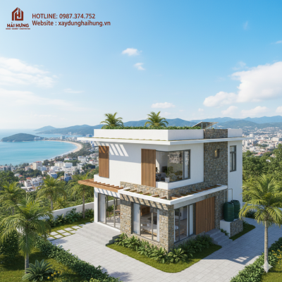 Kinh nghiệm tối ưu chi phí khi thiết kế nhà 2 tầng Quy Nhơn.webp