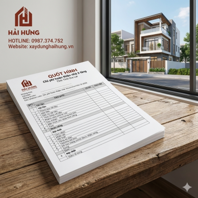 Chi tiết các hạng mục trong báo giá chi phí hoàn thiện nhà 3 tầng mới nhất hiện nay tại Tỉnh Gia Lai.webp