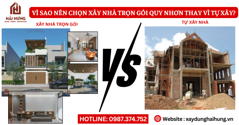 Vì sao nên chọn xây nhà trọn gói Quy Nhơn thay vì tự xây?