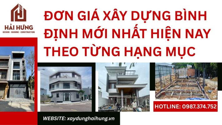 Đơn giá xây dựng Bình Định mới nhất hiện nay theo từng hạng mục.webp