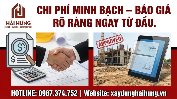 Minh bạch chi phí – báo giá rõ ràng ngay từ đầu