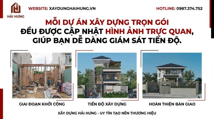 Mỗi dự án xây trọn gói đều được cập nhật tiến độ trực quan, giúp bạn dễ dàng kiểm soát.