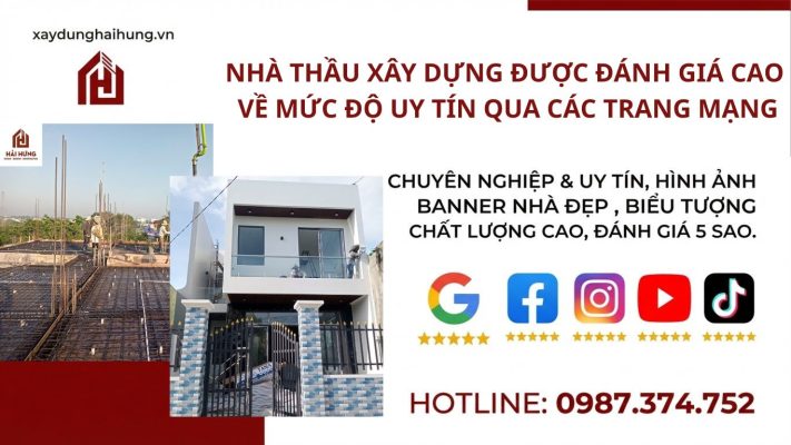 Nhà thầu xây dựng được đánh giá cao về mức độ uy tín qua các trang mạng