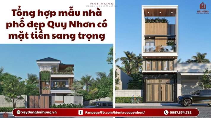 Tổng hợp mẫu nhà phố đẹp Quy Nhơn có mặt tiền sang trọng.webp
