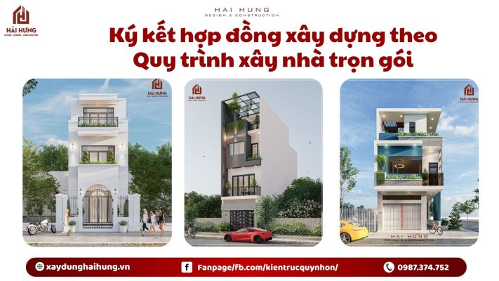 Ký kết hợp đồng xây dựng theo Quy trình xây nhà trọn gói.webp