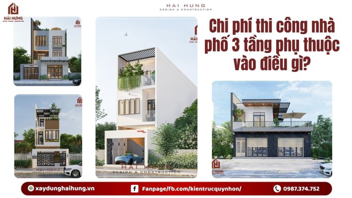 Chi phí thi công nhà phố 3 tầng phụ thuộc vào điều gì?.webp