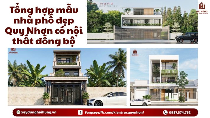 Tổng hợp mẫu nhà phố đẹp Quy Nhơn có nội thất đồng bộ.webp