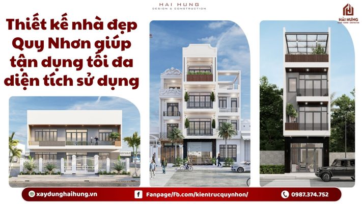Thiết kế nhà đẹp Quy Nhơn giúp tận dụng tối đa diện tích sử dụng.webp