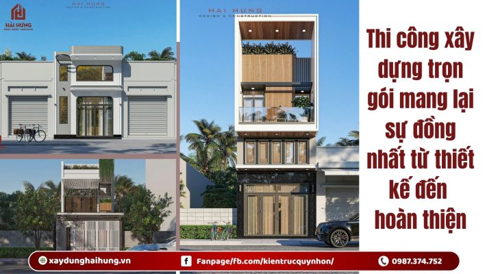Thi công xây dựng trọn gói mang lại sự đồng nhất từ thiết kế đến hoàn thiện.webp