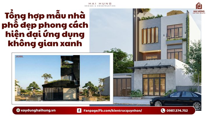 Tổng hợp mẫu nhà phố đẹp phong cách hiện đại ứng dụng không gian xanh.webp