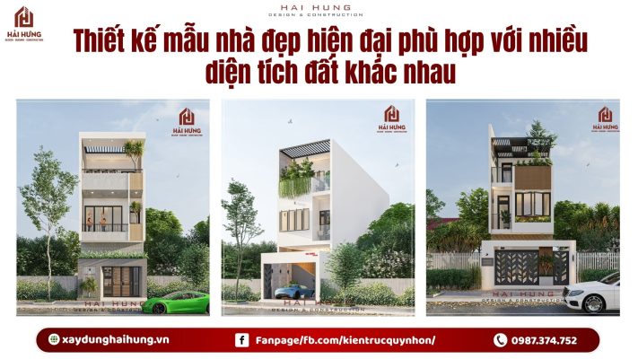 Thiết kế mẫu nhà đẹp hiện đại phù hợp với nhiều diện tích đất khác nhau.webp