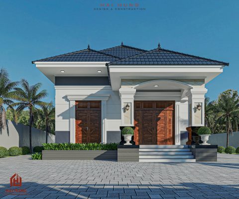 Nhà mái Nhật tạo nên sự tinh tế và sang trọng.webp