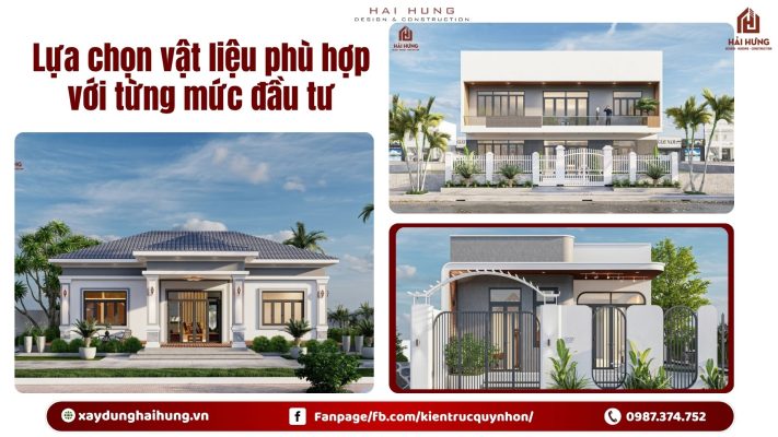 Lựa chọn vật liệu phù hợp với từng mức đầu tư.webp