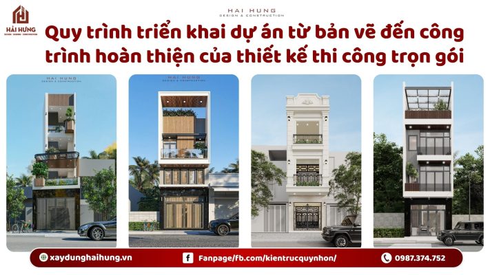 Quy trình triển khai dự án từ bản vẽ đến công trình hoàn thiện của thiết kế thi công trọn gói.webp