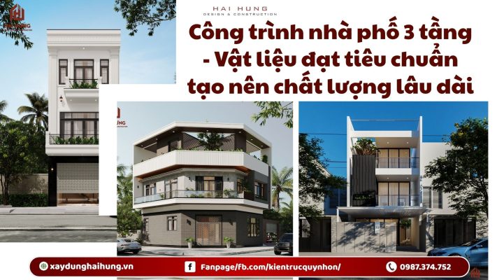 Công trình nhà phố 3 tầng - Vật liệu đạt tiêu chuẩn tạo nên chất lượng lâu dài.webp