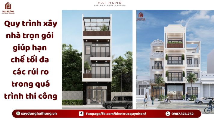 Quy trình xây nhà trọn gói giúp hạn chế tối đa các rủi ro trong quá trình thi công.webp