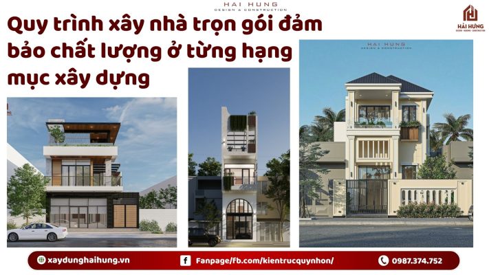Quy trình xây nhà trọn gói đảm bảo chất lượng ở từng hạng mục xây dựng.webp