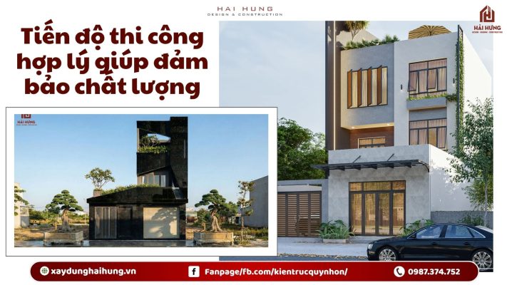 Tiến độ thi công hợp lý giúp đảm bảo chất lượng.webp