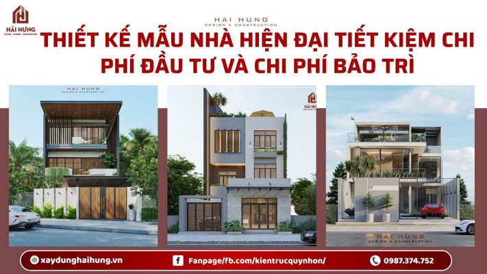 Thiết kế mẫu nhà hiện đại tiết kiệm chi phí đầu tư và chi phí bảo trì.wwebp
