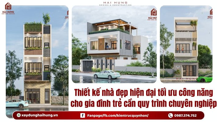Thiết kế nhà đẹp hiện đại tối ưu công năng cho gia đình trẻ cần quy trình chuyên nghiệp.webp