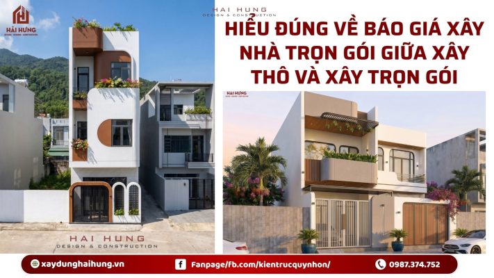 Hiểu đúng về báo giá xây nhà trọn gói giữa xây thô và xây trọn gói.webp